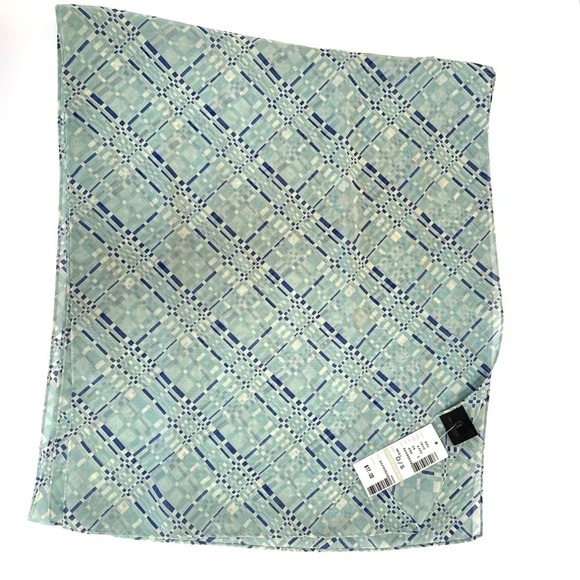 Designs Lane Bryant Blue Geometric Print Midi Wrap Skirt with Matching Scarf -22 - Picture 5 of 11